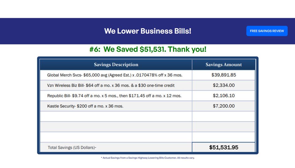 Lower bills 6