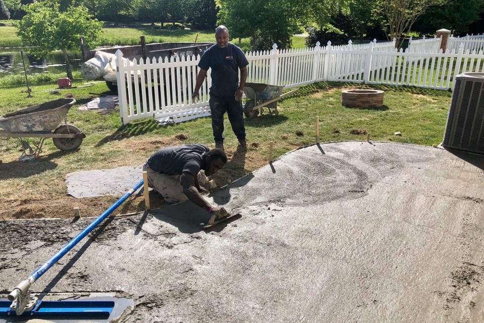 Concrete foundation