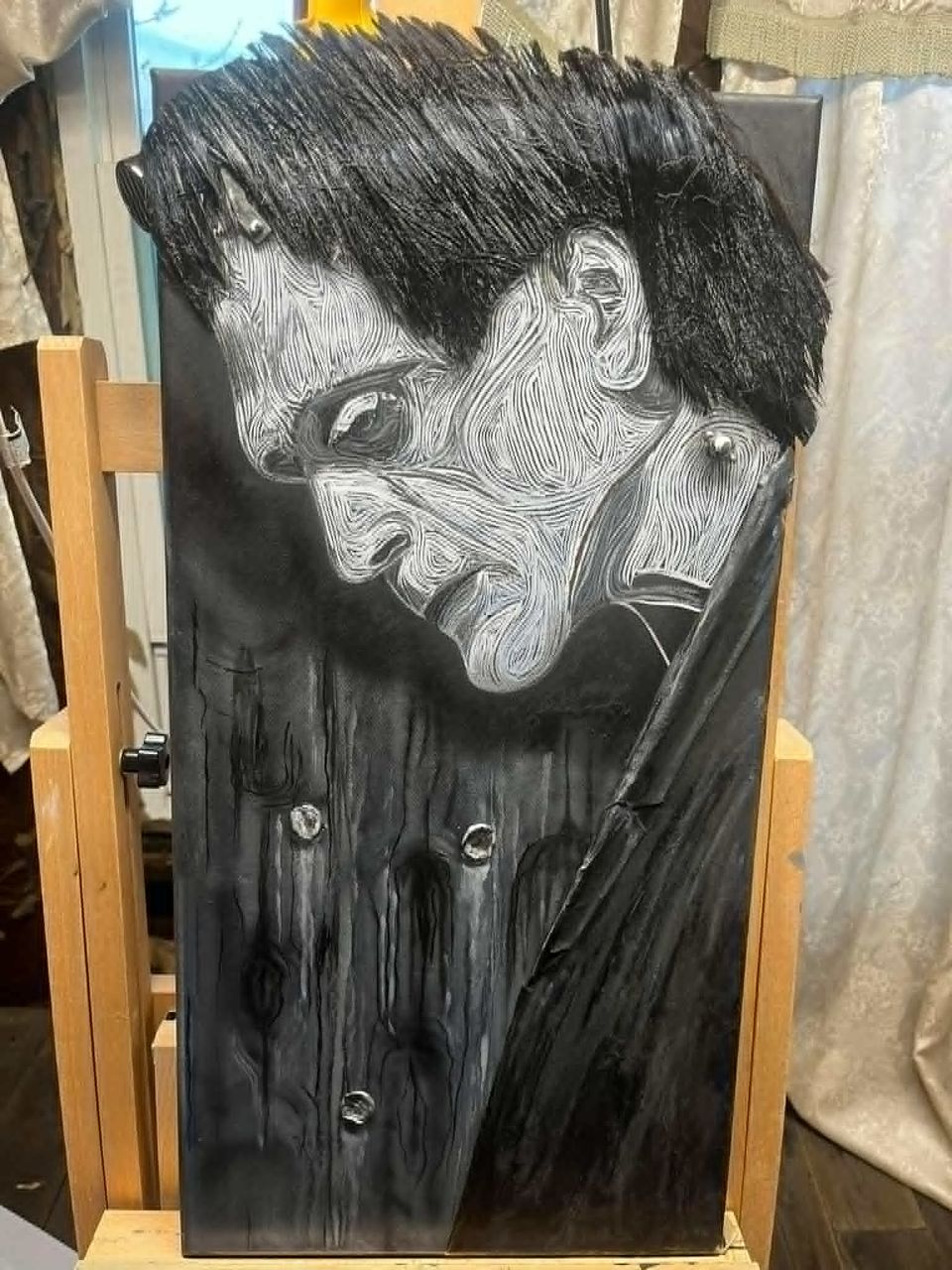Hand-painted portrait art collection by Skeeter's Grafix.