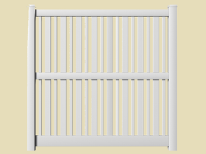 Semi private decorative vinyl fence panels in Eagle Idaho