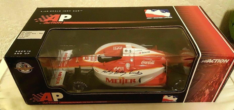 Action performance 01 ricky bobby treadway signed 5 meijer g force 1 18 indy car zoomed out box