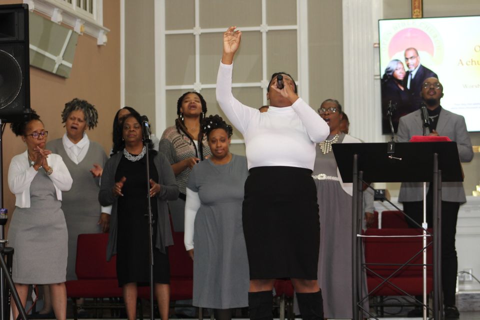 Open Bible Church sunday morning worship in Baltimore