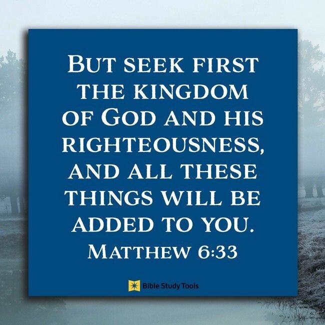 Matt 6 33