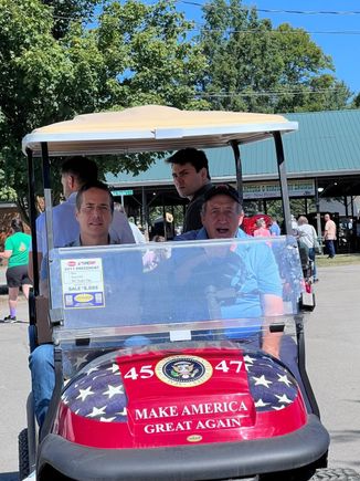 Tom driving bernie
