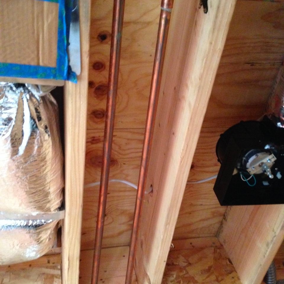 Copper repipe work done by Bernal's Plumbing