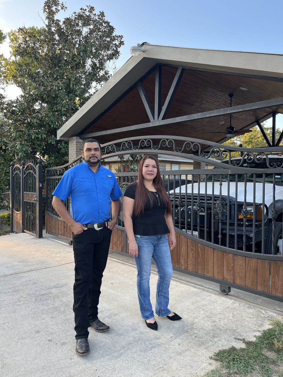 Victor Marquez and wife - owners of Marquez Welding in Houston