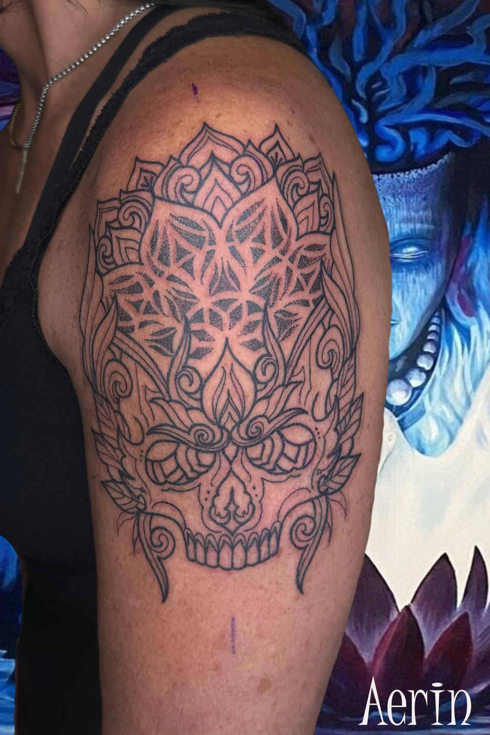 Aerin mandala skull