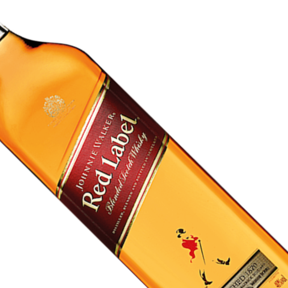 Johnne walker red label scotch
