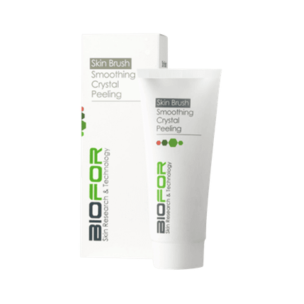Skin brush smoothing crystal peeling