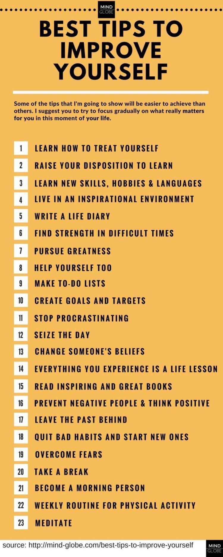 Best tips to improve yourself