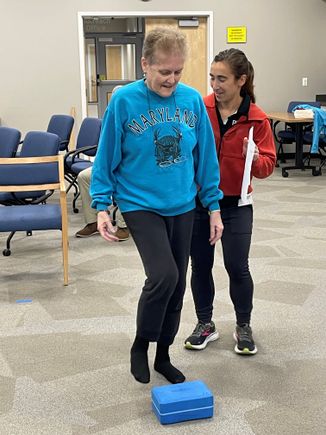 Balance exercises on wellness wednesday