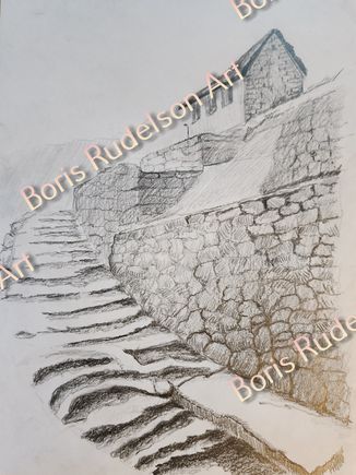 Pencil. Old Georgian Street