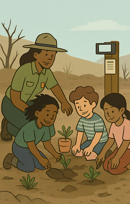 Ranger native plant restoration project