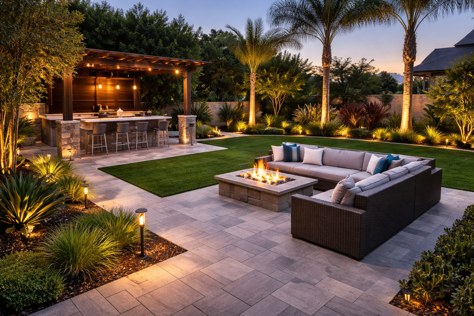 GOGREEN Outdoor Pros modern elegant backyard