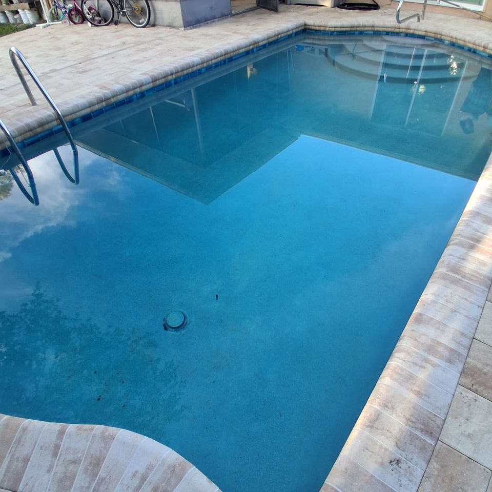 After Clear Swimming Pool Water