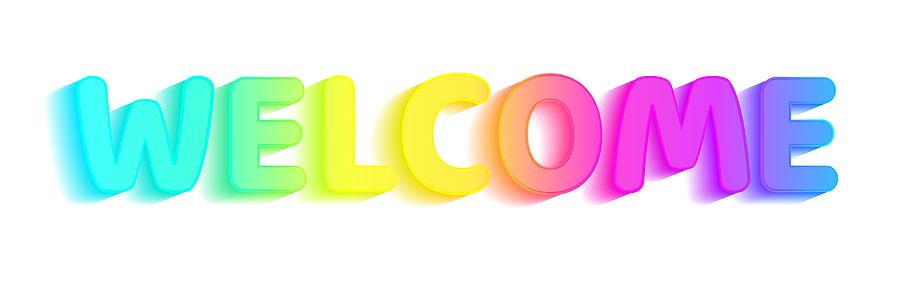 Bigstock welcome sign neon light rainbo 461346693