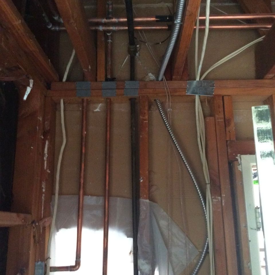 Copper repipe work done by Bernal's Plumbing