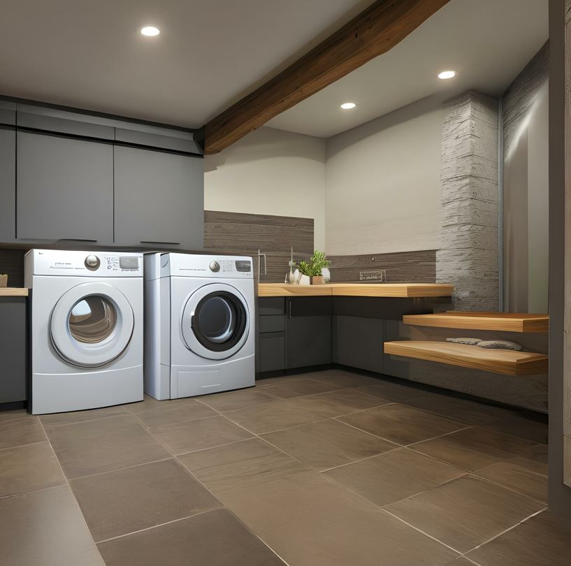 Laundry Room Basement Remodel - S king home improvement - lancaster - pa