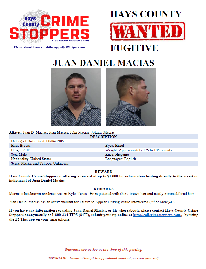 Macias wanted poster 