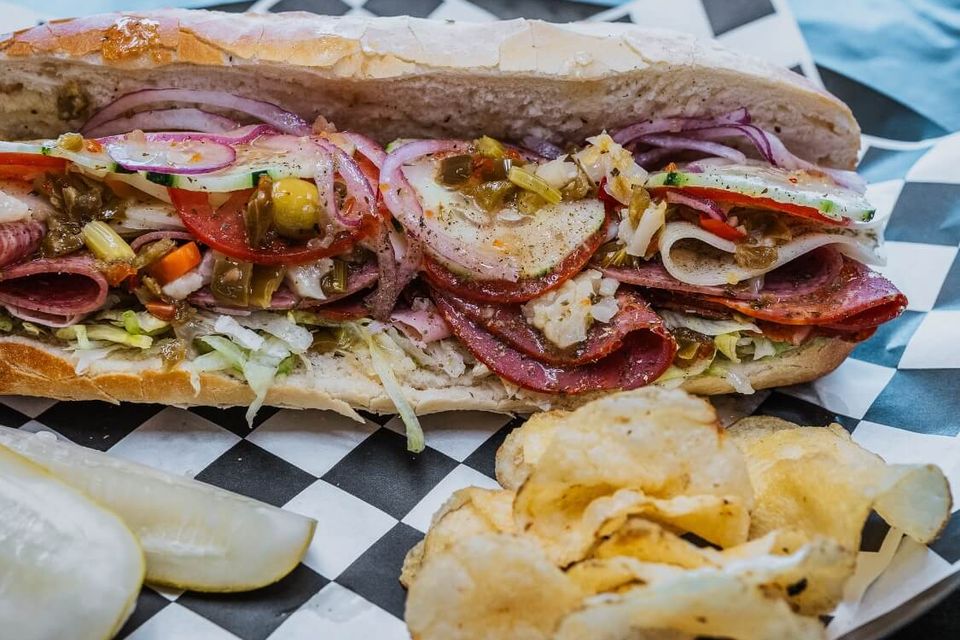 Delicious sub sandwich