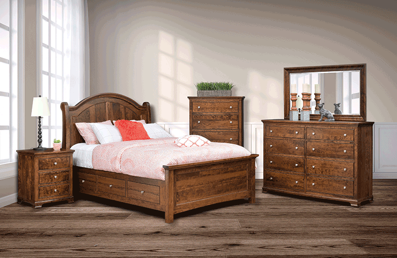 Trf jamestown room setting  sleigh bed
