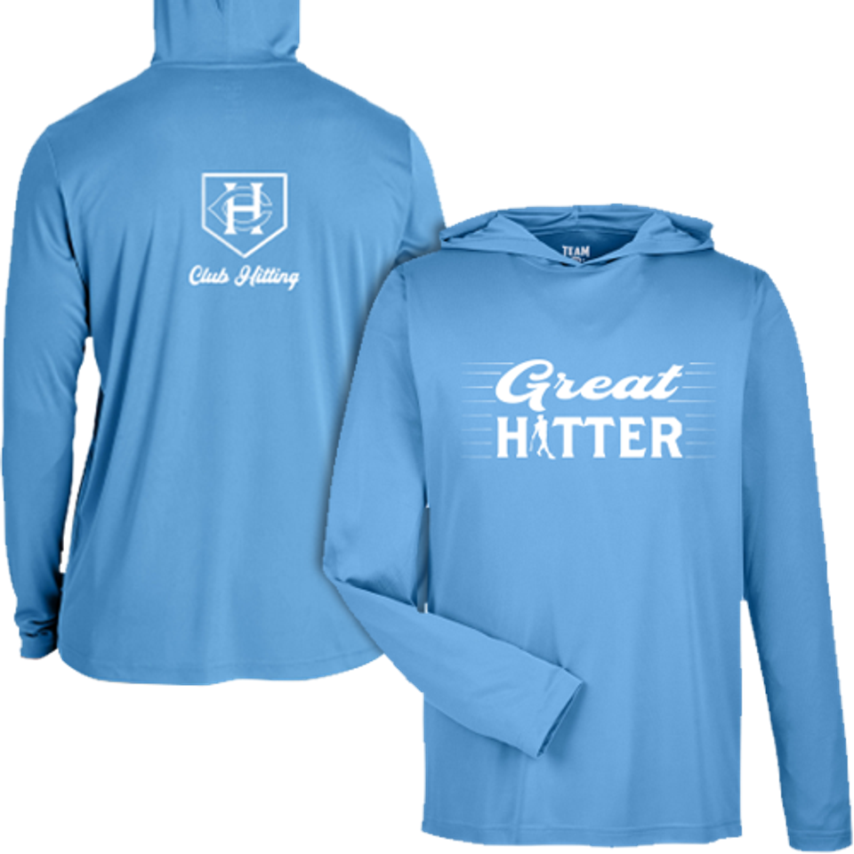 Club hitting tt41l lt blue ls hood wht prnt