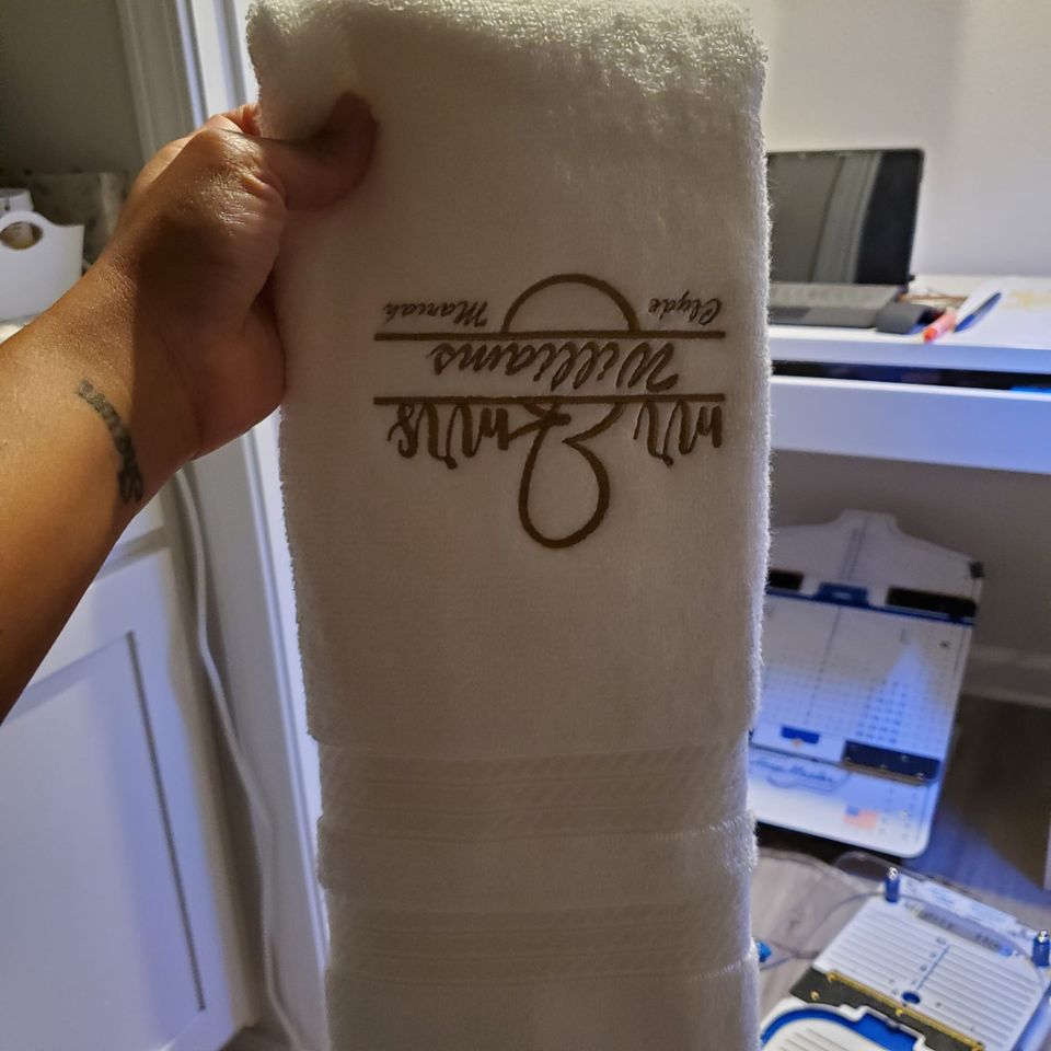 Williams towel upside down