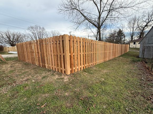 Double panel privacy fence and barn