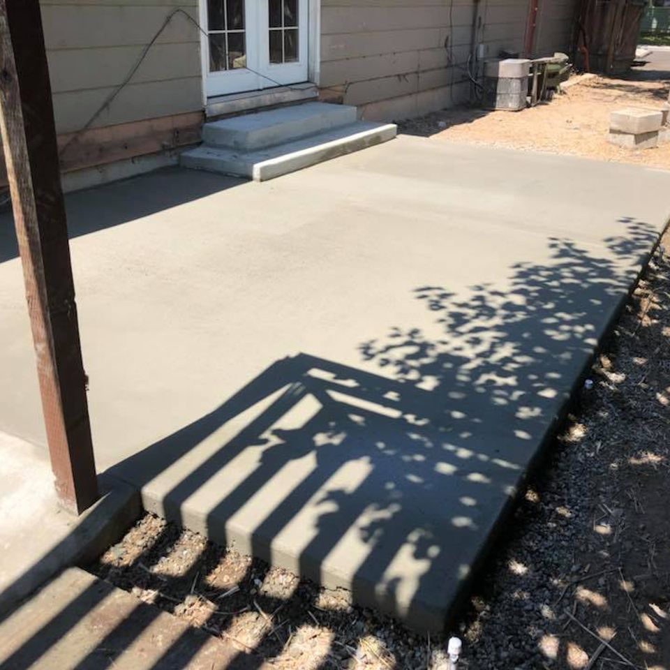 New patio done by Platinum Concrete Construction