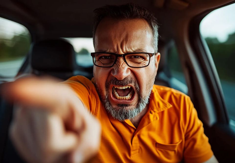 Angry driver