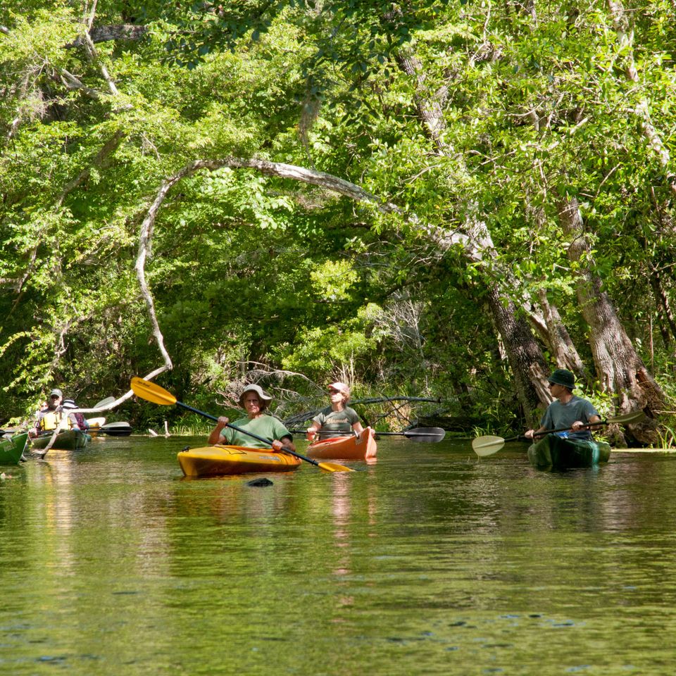 Rc kayaks on the river 