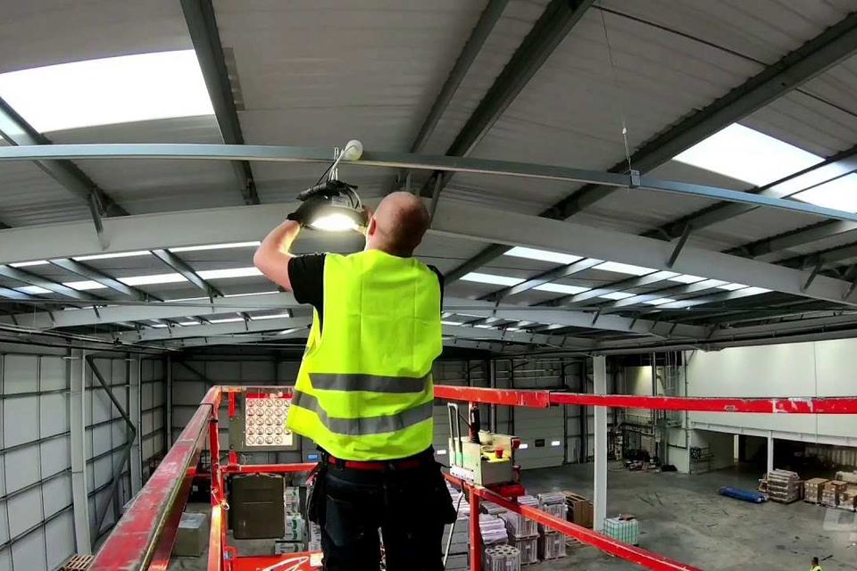 Warehouse light changing