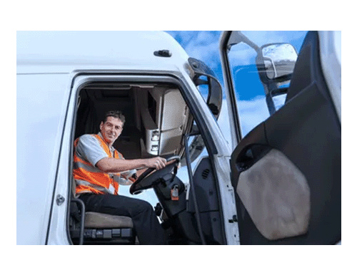 Trcuker driving semi truck