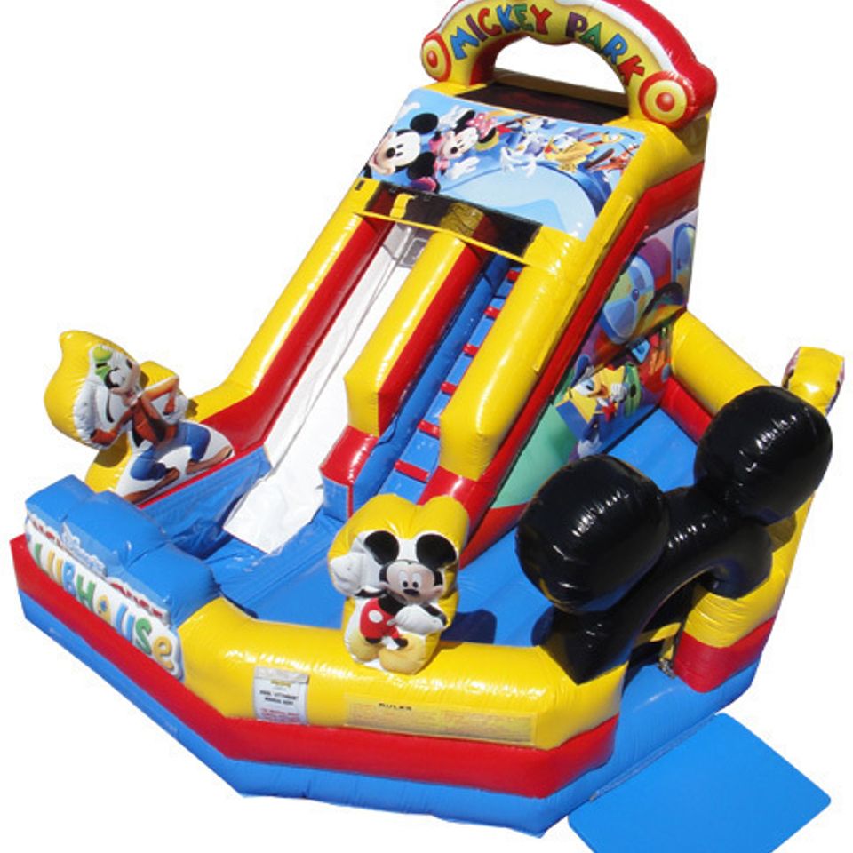 Mickey park jr water slide and bounce combo