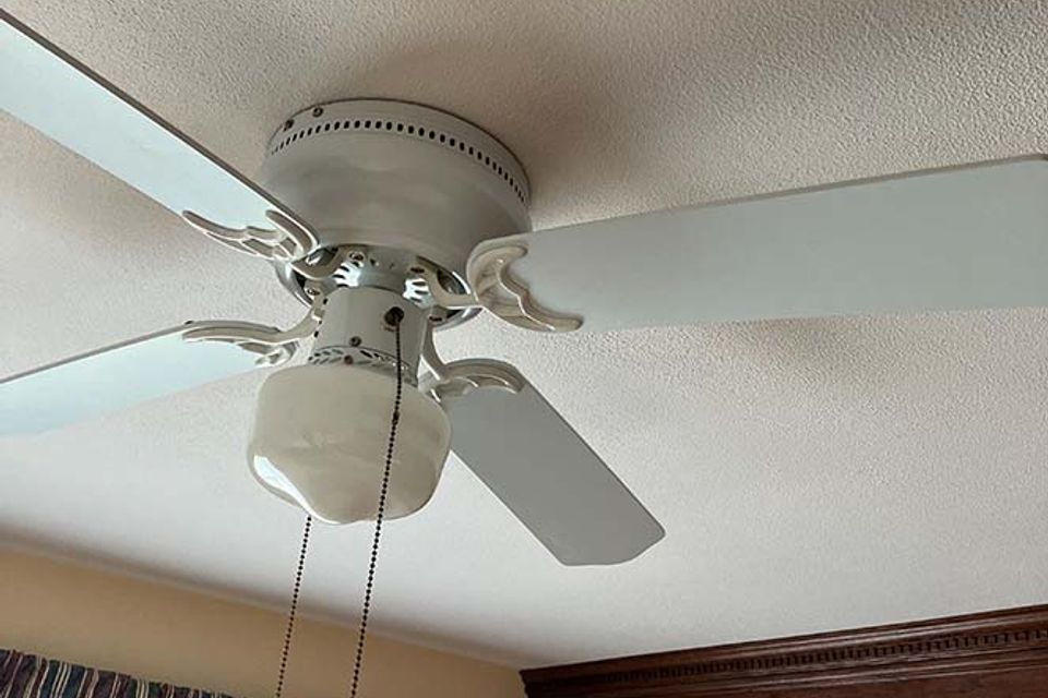 Ceiling fan after