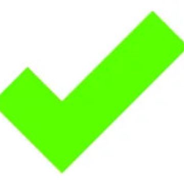 Partner: Logo with a bright green checkmark.