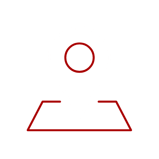 52 location pin on square map outline
