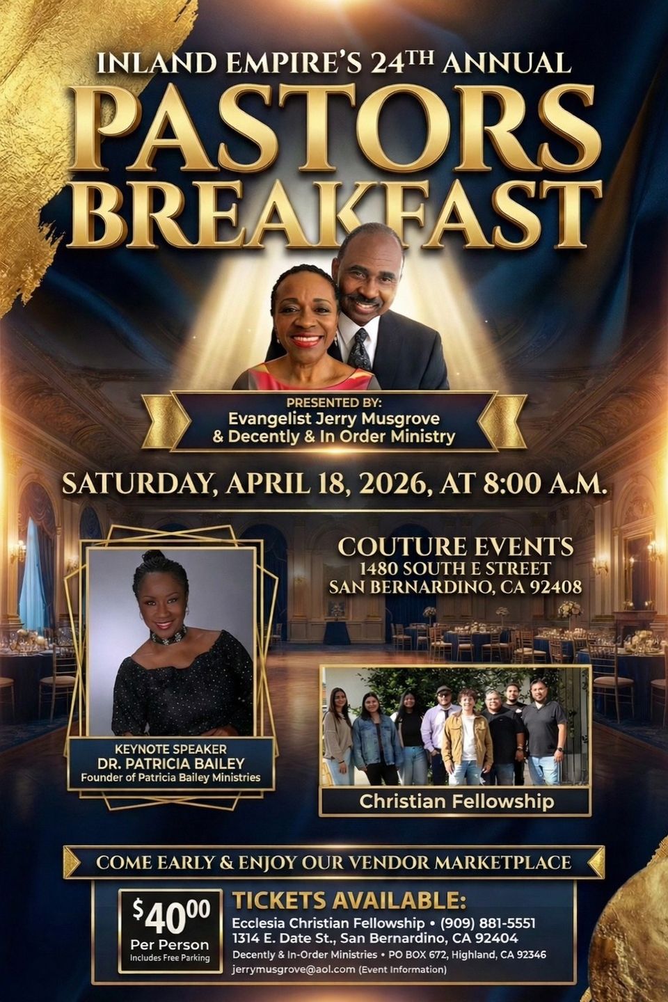 Pastor's breakfast april 2026