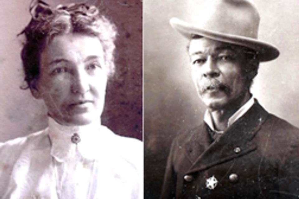Edwin kelly   galveston chief of police, and his wife, mary