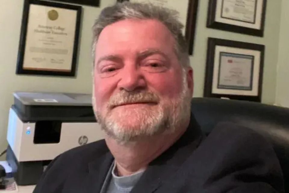 Dr. Charles Day in his office
