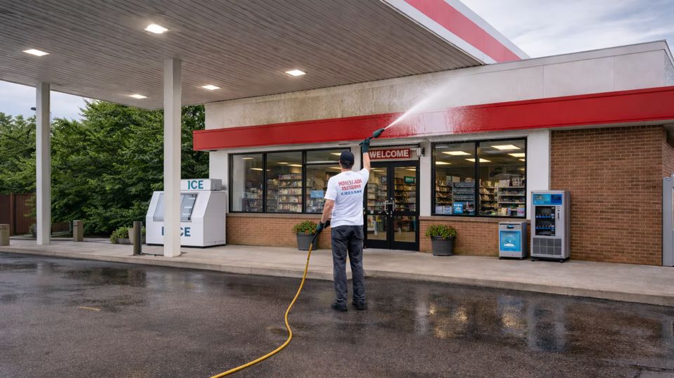 commercial pressure washing