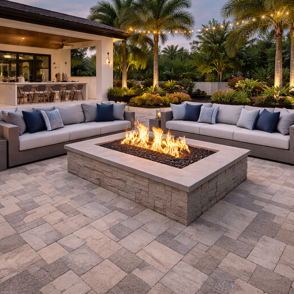 Fire pit installation