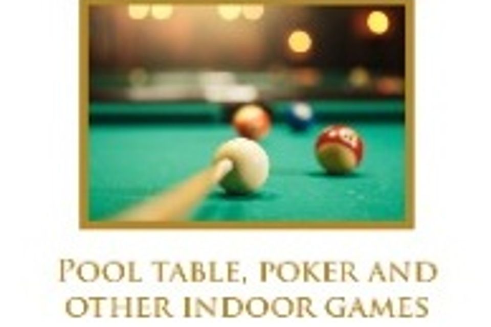 10. pool table  poker and other indoor games