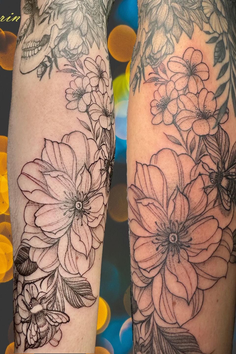 Aerin flowers and skull