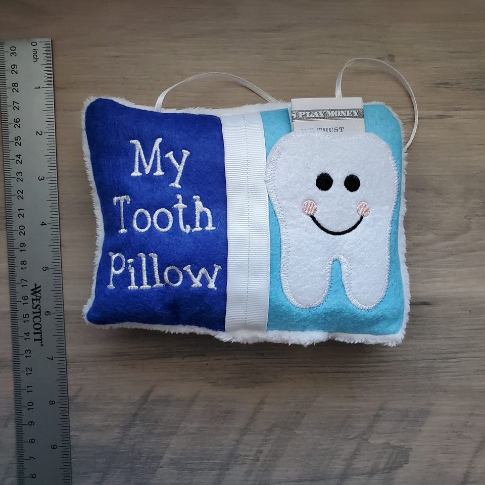 Blue light blue tooth pillow