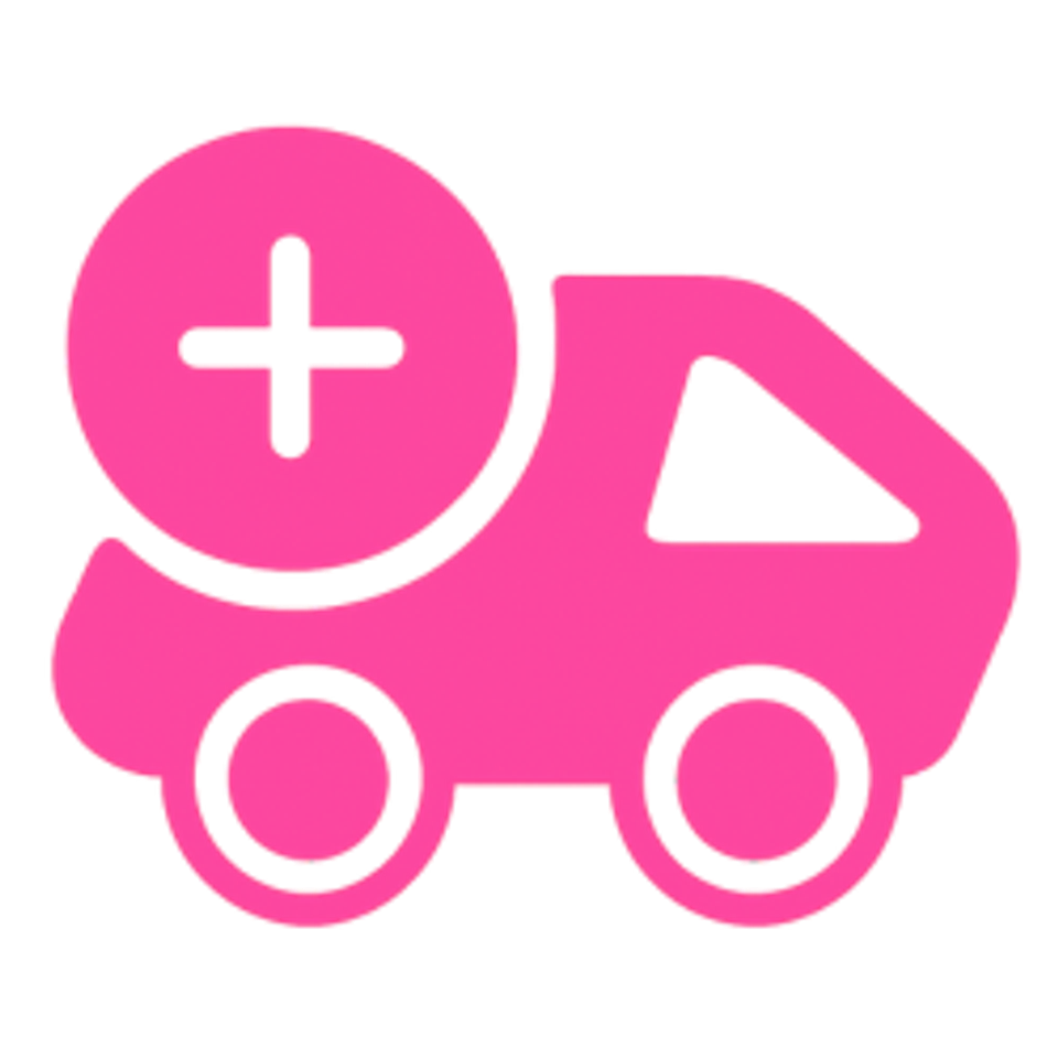 Pink truck