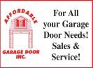Affordable garage