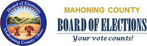 Mahoning County Board of Elections logo with the slogan “Your vote counts!”
