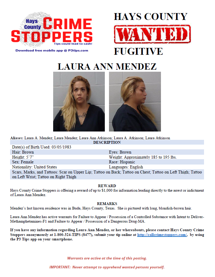 Mendez wanted poster