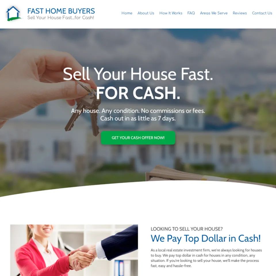 Real estate investor website template original